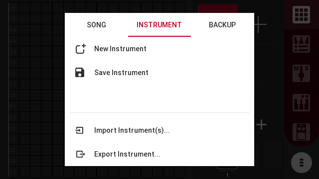 Sputter’s new file menu